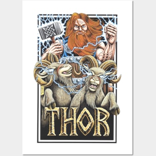 Thor - the god of thunder – color Posters and Art